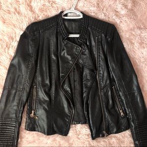 Pleather Moto Jacket